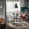 SoBuy Set 5 kosov mize s 4 mobilnimi kuhinjskimi omarici mobilni set kosilo za kosilo rjava 110x76x70cm OG49-F