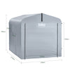 Sobuy Rezervno platno za garažo za zunanji avtomobil, kolesarsko zaveso, vrtno hišo, vodoodporno motoristično škatlo, avtomobili za avtomobile, motorna kolesa in orodje, srebro, 159x219x165cm SDA12-SIL