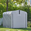 Sobuy Rezervno platno za garažo za zunanji avtomobil, kolesarsko zaveso, vrtno hišo, vodoodporno motoristično škatlo, avtomobili za avtomobile, motorna kolesa in orodje, srebro, 159x219x165cm SDA12-SIL