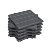 Sobuy SDA14-HG, vrtne ploščice 15 kosov prepletenih nedrsečih zunanjih talnih ploščic za balkon in vrt sive 30,5x30,5x2 cm