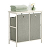 SoBuy Omara v vratih z dvema odstranljivimi vrečkami za bonnetske vrečke v kopalniški omarici BZR57-W bin-Grey