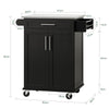 SoBuy Kuhinja Trollery Black Kitchen Kitchen Kuhanje s kolesi FKW110-SH