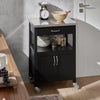 SoBuy Kuhinja Trollery Black Kitchen Kitchen Kuhanje s kolesi FKW22-SH