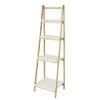SoBuy Polica knjižnih polic na stopniščih Lesena lestvica FRG162-N