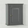 SoBuy Kopalniška ali kuhinjska stenska omara, L40*P18*A49cm, siva, FRG203-DG