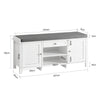 SoBuy Shoad Bench vhod čevelj čevelj pod kontejnerjem klopi 107x35x50 cm fsr83-w
