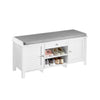SoBuy Shoad Bench vhod čevelj čevelj pod kontejnerjem klopi 107x35x50 cm fsr83-w