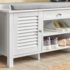 SoBuy Shoad Bench vhod čevelj čevelj pod kontejnerjem klopi 107x35x50 cm fsr83-w