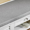 SoBuy Shoad Bench vhod čevelj čevelj pod kontejnerjem klopi 107x35x50 cm fsr83-w