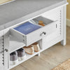 SoBuy Shoad Bench vhod čevelj čevelj pod kontejnerjem klopi 107x35x50 cm fsr83-w