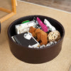 Sobuy Pouf Container, Osmanski in podstavki, klop, krog, FSS67-BR