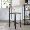 SoBuy Visok stolček stolček stolček leseni bar fst53-xlx2