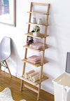 SoBuy Polica knjižnih polic na stopniščih Lesena lestvica FRG161-N