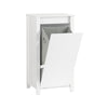Kopija SoBuy Vrata za pranje kopalnic s predalom in košarico za perilo Sporca L40*P38*A90cm, bela, BZR21-W
