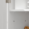 Kopija SoBuy Polica za varčevanje s prostorom z 2 odstranljivimi sivimi košarami kopalniška omara bela 20x60x70cm BZR83-W