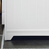 SoBuy Mobilni subavabo na tleh kopalniške omare z 2 vrati z 2 vrati omare za kopalnico v belem lesu 60x30x60cm BZR92-W