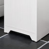 SoBuy Visoka pohištva s kopalnico, ki varčuje kopalnico, kopalnico z 2 omarami in 1 odprtim predelkom 30x30x170cm BZR109-W