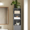 Kopija SoBuy Mobilni stolpec Mobilna kopalnica kopalnica Salvaspazio siva 31.5x30x162cm BZR131-ng