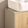 Kopija SoBuy Mobilni subavabo na tleh kopalniške omare z 2 vrati z 2 vrati omare za kopalnico v belem lesu 60x30x60cm BZR92-W