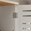 SoBuy Kopalnica visi viseča kuhinjska omara kopalniška omara 2 police, nameščene s stenami bzr42-w