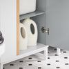 SoBuy Visoka kopalnica kopalnice s kopalnico z odprto polico odprto polico svetlo siva varčna garderoba L50XP30XA181M BZR76-HG