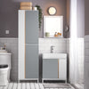 SoBuy Visoka kopalnica kopalnice s kopalnico z odprto polico odprto polico svetlo siva varčna garderoba L50XP30XA181M BZR76-HG