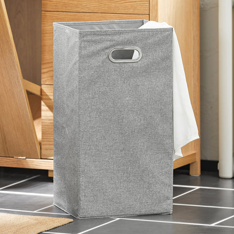 SoBuy Zložljiva perila s zložljivimi vrečkami za shranjevanje, kopalniška omarica s tremi predali, ducat garderobe, naravna barva 80x35x90 cm BZR97-N