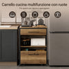 SoBuy FKW118-PF carrello cucina con cassetto aperto e cassa rimovibile