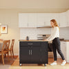 Pre-sale SoBuy FKW133-WN Kitchen Island with Wheels - Space-saving Kitchen Trolley with Drawer and Adjustable Shelf - Kitchen Cabinet with Worktop, for Dining or for Kitchen Peninsula, White 99x40x85 cm