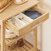 SoBuy Wooden trolley 80x40x90cm FKW24-N