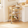 SoBuy Wooden trolley 80x40x90cm FKW24-N
