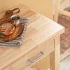 SoBuy Kuhinjska kuhinjska vozička lesena kuhinjska kuhinja s kolesi FKW24-N