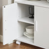 Sobuy kuhinjska kuhinjska kuhinjska vozička vrata bela mikrovalovna pečica FRG241-W