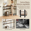 SoBuy Space-saving console table 120x20x65cm FSB19-SCH