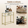 SoBuy Space-saving console table 120x20x65cm FSB19-SCH