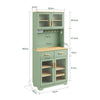 SoBuy FSB108-E-GR Mobile Cucina Dispensa Alto Salvaspazio (immagine 3/12)