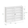 SoBuy FSB113-W Mobiletto da Parete Sospeso con Ante Battenti, Bianco - immagine 3/12