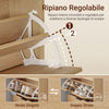 SoBuy FSR212-N, Entrance Shoe Rack - Space-saving Slim Wooden Shoe Rack, Large Capacity for Shoes up to Size 47, Modern Nordic Design, Ideal for Corridor, Entrance, Family, Wood, 60x24x95cm