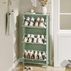 SoBuy FSR222-GR Scarpiera Salvaspazio 3 Ante Ribaltabili in Rattan (immagine 4/12)