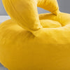 SoBuy FST100-Y Poltrona relax gialla con poggiapiedi (immagine 4/12)