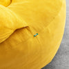 SoBuy FST100-Y Poltrona relax gialla con poggiapiedi (immagine 11/12)