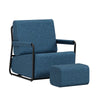 SoBuy FST99-B Poltrona Relax Design con Pouf Poggiapiedi (immagine 1/12)