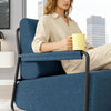 SoBuy FST99-B Poltrona Relax Design con Pouf Poggiapiedi (immagine 4/12)