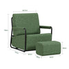 SoBuy FST99-SY Poltrona letto comoda in tessuto a coste (immagine 3/12)