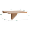 SoBuy Zložljiva miza za stensko mizo fwt03-pf lesena kuhinjska miza