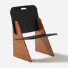 Kopija SoBuy Kuhinjski stol z naslonjalnim stolčkom črnega stolčka 72x55x70,5cm hfst02-shch