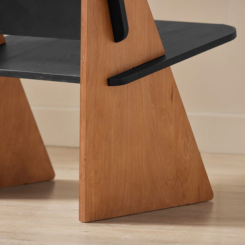 SoBuy Kuhinjski stol z barskim stolčkom stolčka blata črna 45x53x77,5cm hfst03-shch