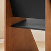 Kopija SoBuy Kuhinjski stol z naslonjalnim stolčkom črnega stolčka 72x55x70,5cm hfst02-shch