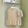 SoBuy Modularna garderoba nastavljiva garderoba s sivimi obešalniki KLS07-HG