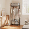 SoBuy KLS22-SCH Appendiabiti da terra salvaspazio in acciaio (immagine 2/12)